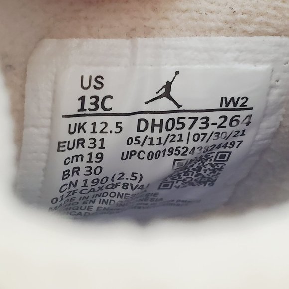 Jordan 4 Retro “Where the Wild Things Are” Pearl White/Dark Driftwood, Sz 13C - Picture 9 of 12